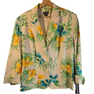 Rafaella Woman Tropical Floral Blazer, Size 20W NWT – Fun & Playful [0227]